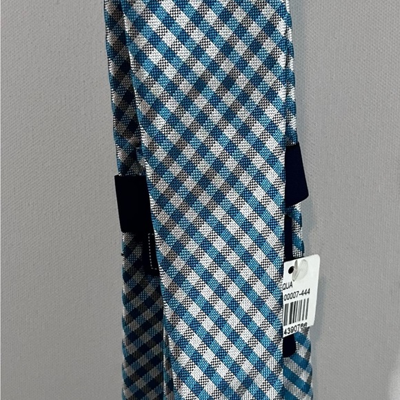 Saddlebred Handmade Neckwear Tie Blue & White 60 inches - Picture 2 of 10